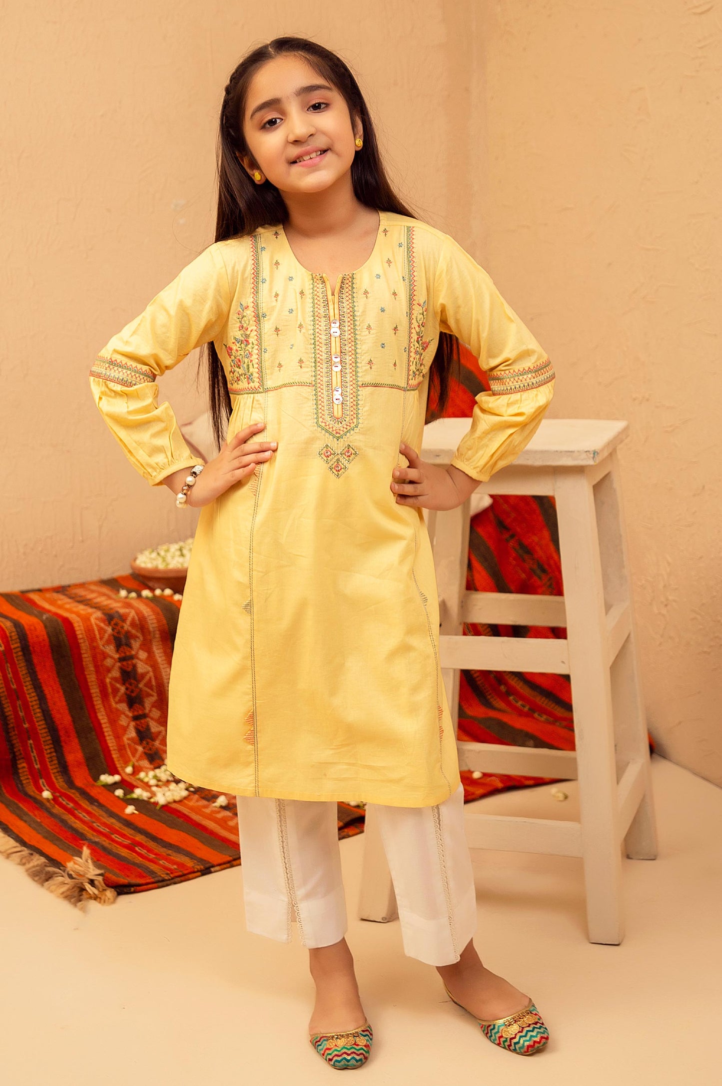 stitched 1 Piece Embroidered Shirt - Cotton