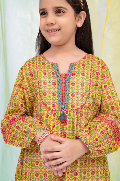 Stitched 1 Piece Embellished Shirt - Cambric