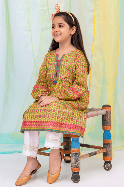 Stitched 1 Piece Embellished Shirt - Cambric