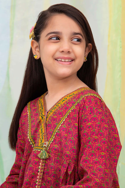 Stitched 1 Piece Embellished Shirt - Cambric