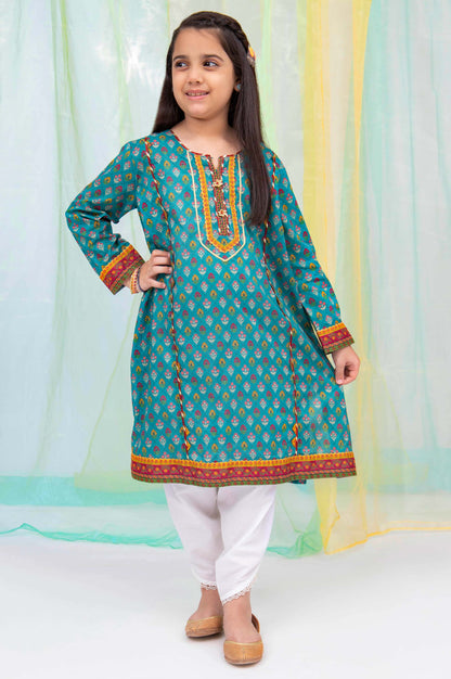 Stitched 1 Piece Embellished Shirt - Cambric