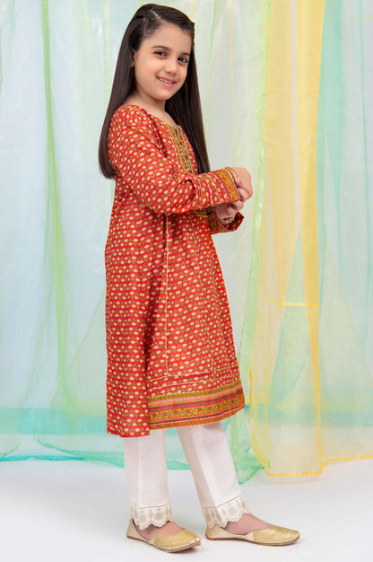 Stitched 1 Piece Embellished Shirt - Cambric