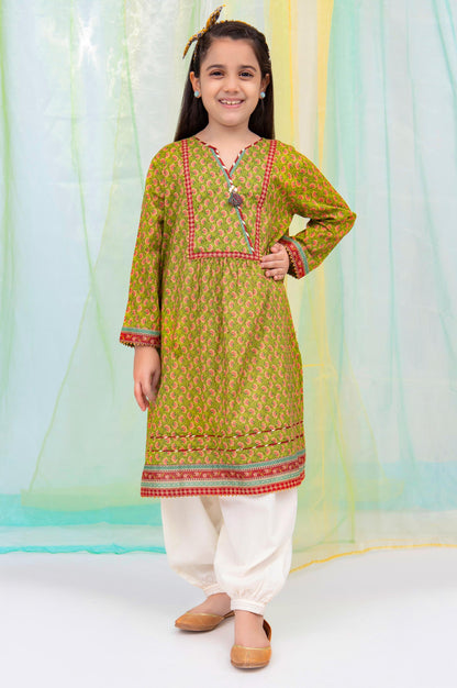 Stitched 1 Piece Embellished Shirt - Cambric