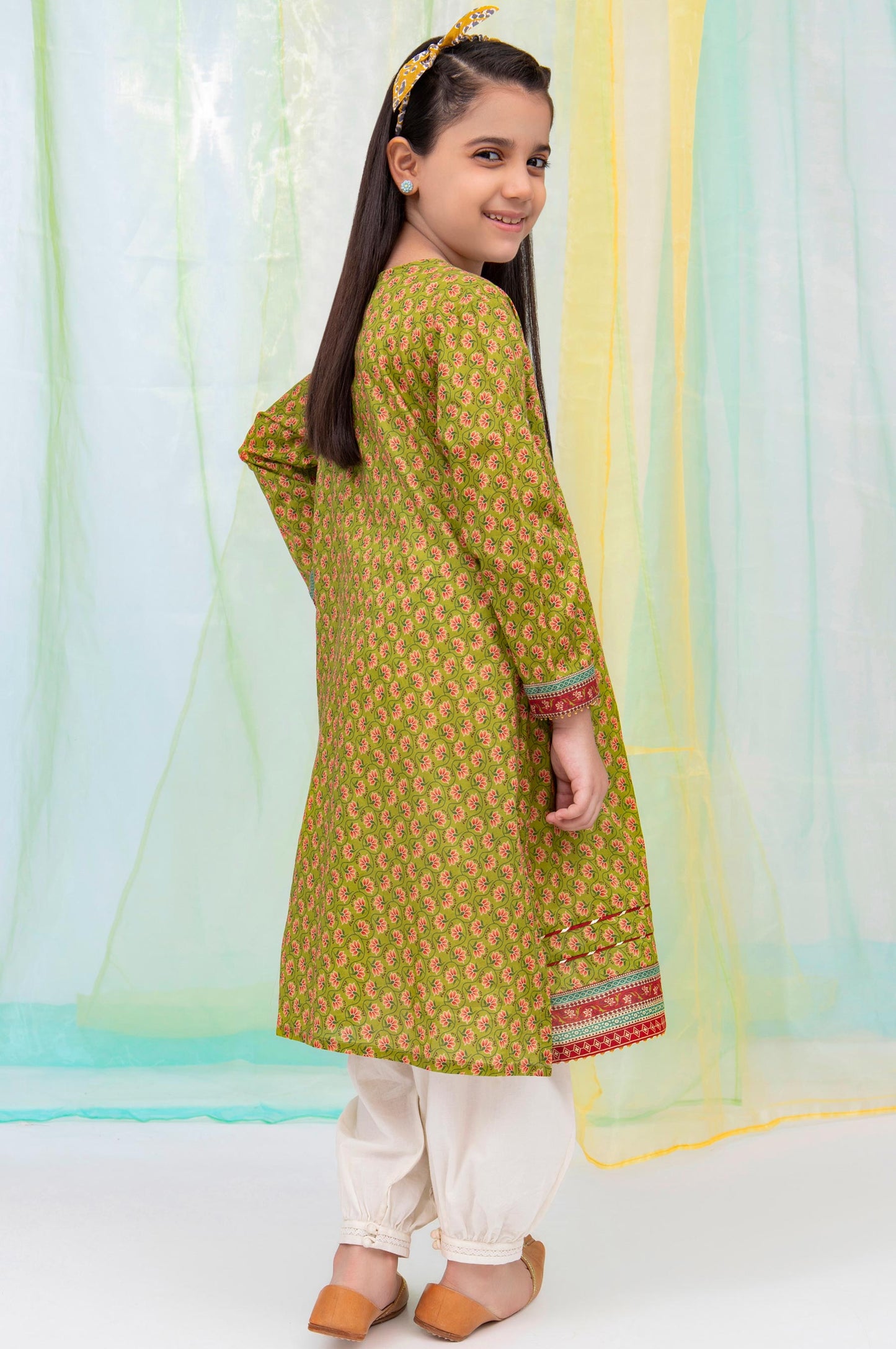 Stitched 1 Piece Embellished Shirt - Cambric