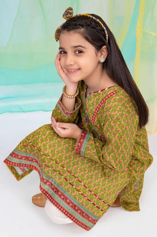 Stitched 1 Piece Embellished Shirt - Cambric