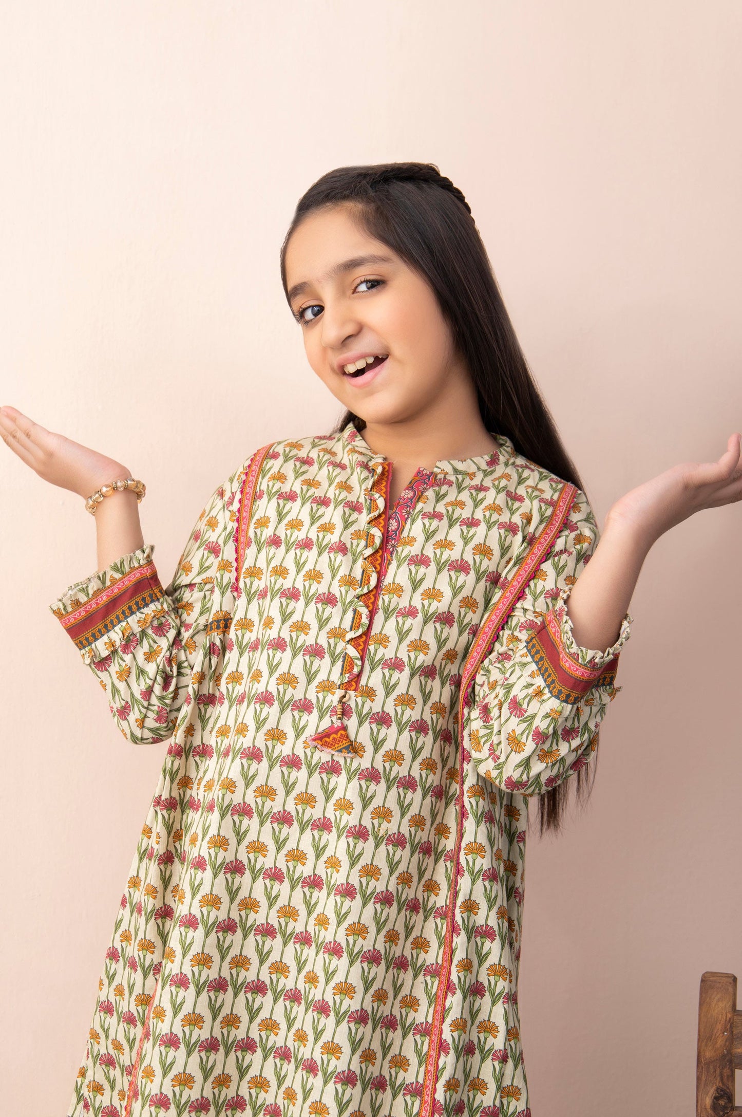 Stitched 1 Piece Printed Khaddar Junior Shirt