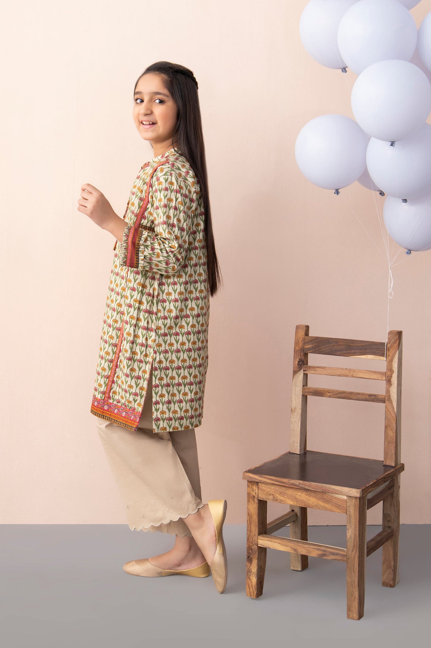 Stitched 1 Piece Printed Khaddar Junior Shirt