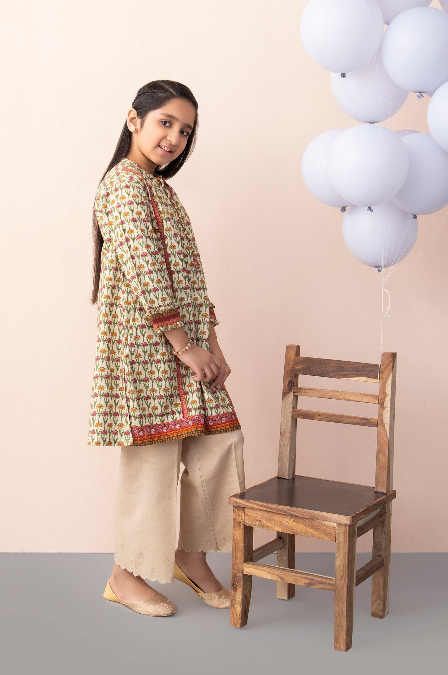 Stitched 1 Piece Printed Khaddar Junior Shirt