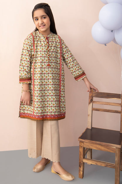 Stitched 1 Piece Printed Khaddar Junior Shirt