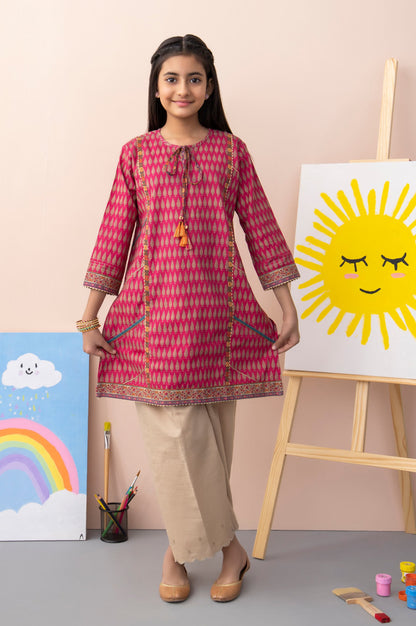 Stitched 1 Piece Printed Khaddar Junior Shirt
