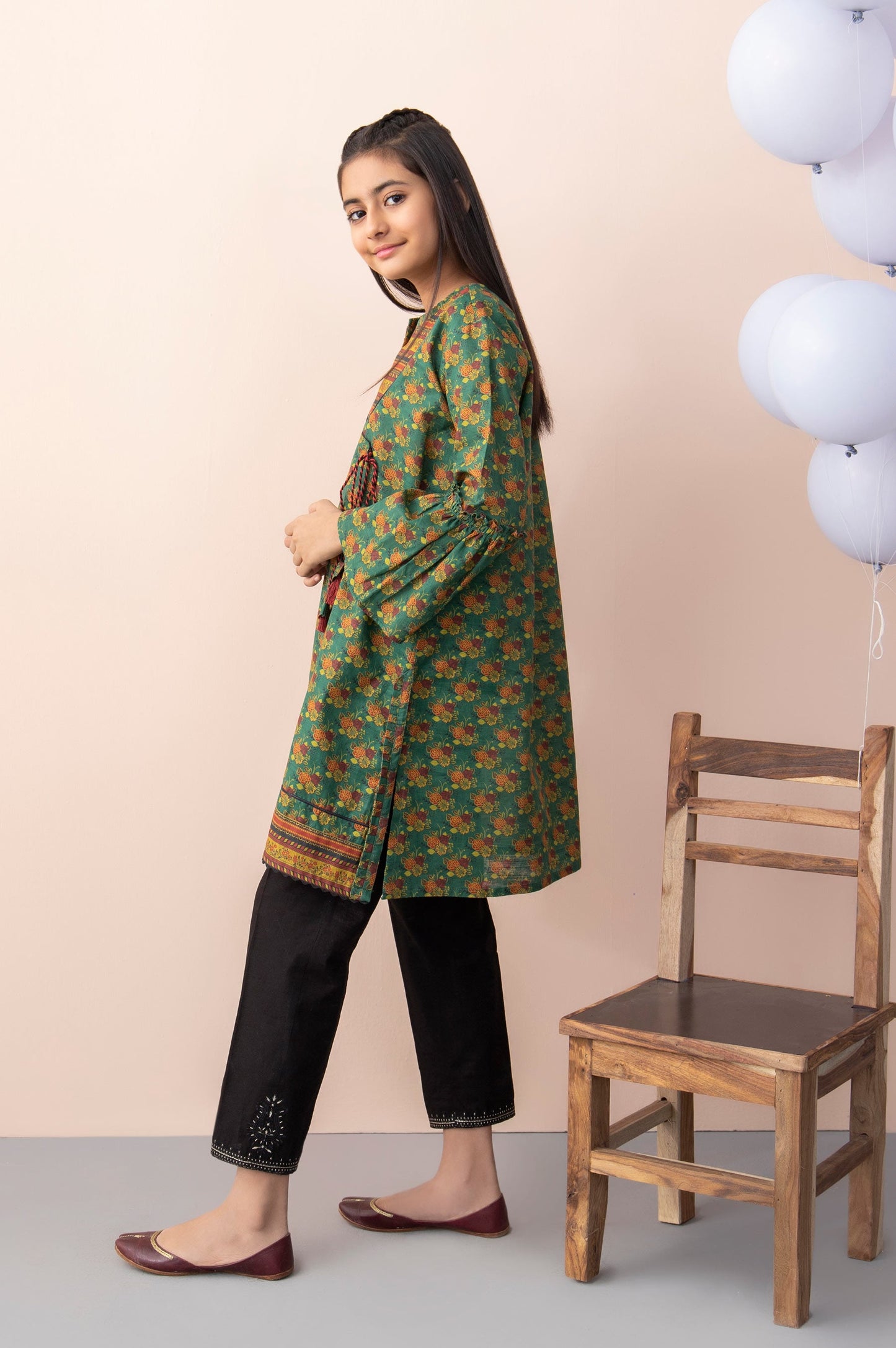 Stitched 1 Piece Printed Khaddar Junior Shirt