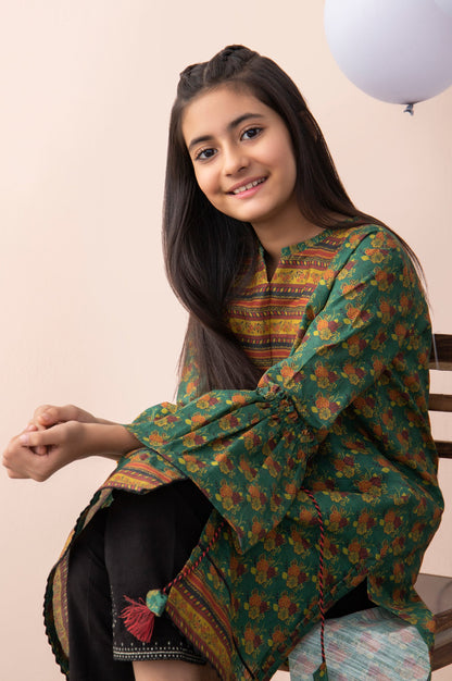 Stitched 1 Piece Printed Khaddar Junior Shirt