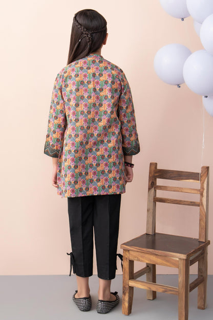 Stitched 1 Piece Printed Cambric Junior Shirt