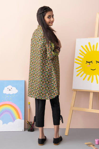 Stitched 1 Piece Printed Cambric Junior Shirt