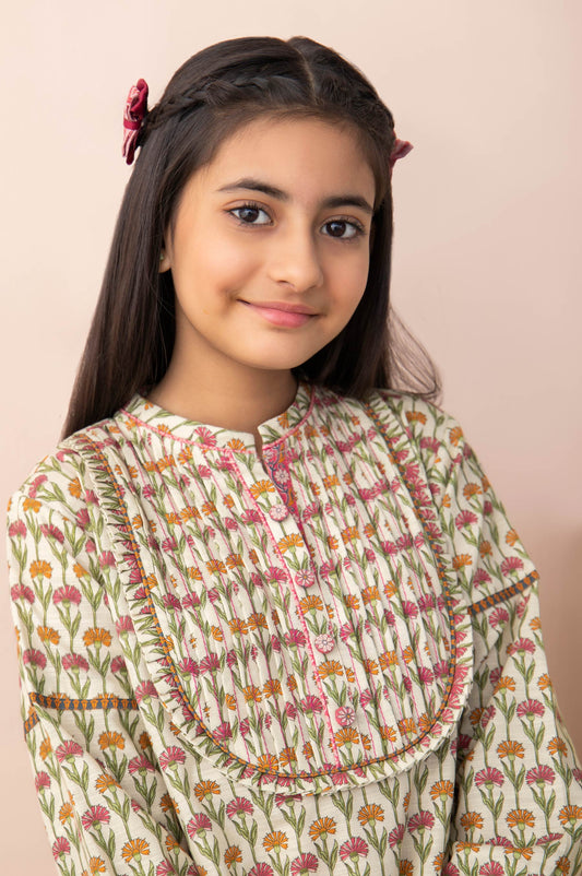 Stitched 1 Piece Printed Khaddar Junior Shirt