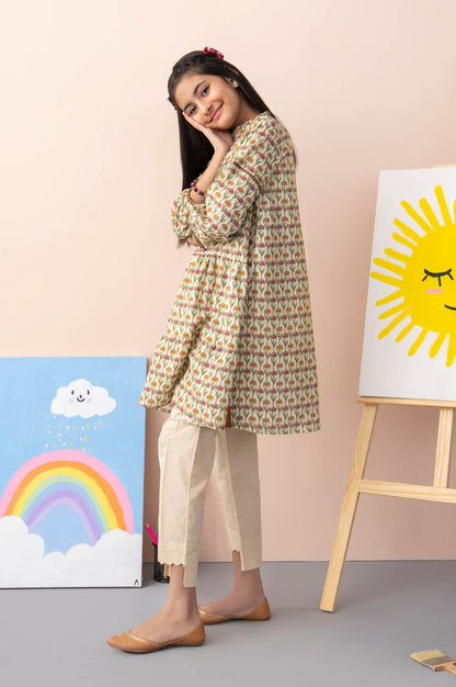 Stitched 1 Piece Printed Khaddar Junior Shirt