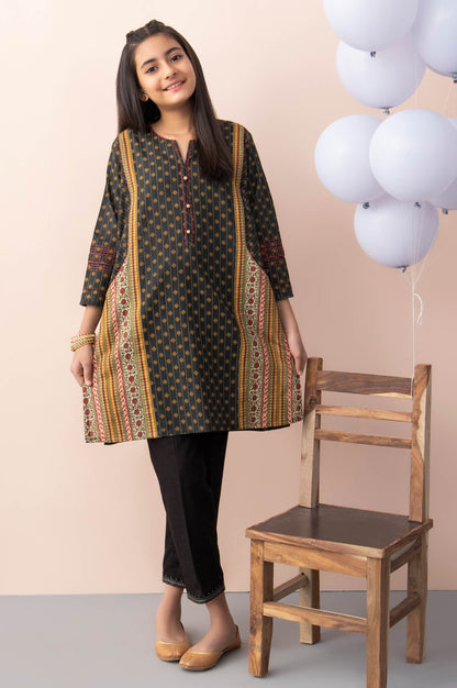 Stitched 1 Piece Printed Khaddar Junior Shirt