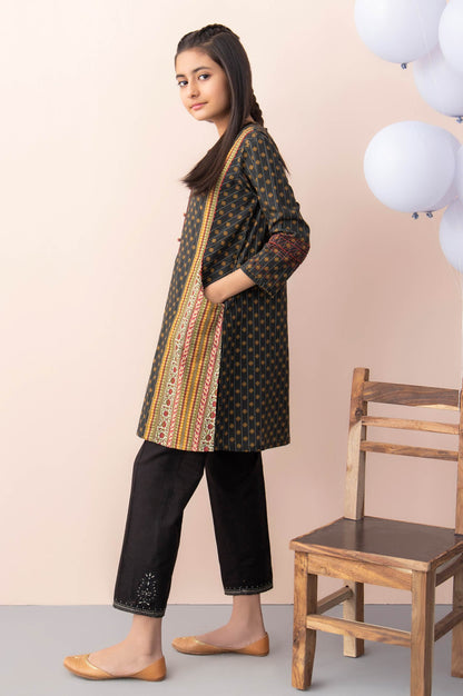 Stitched 1 Piece Printed Khaddar Junior Shirt