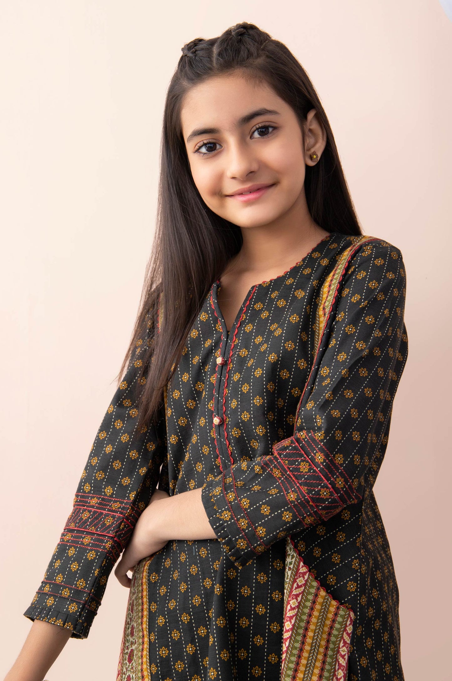 Stitched 1 Piece Printed Khaddar Junior Shirt