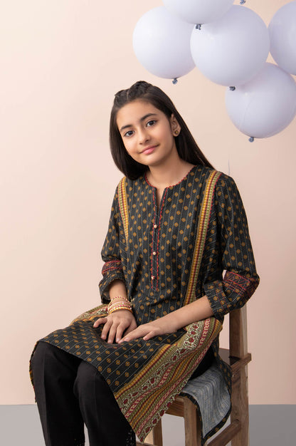 Stitched 1 Piece Printed Khaddar Junior Shirt