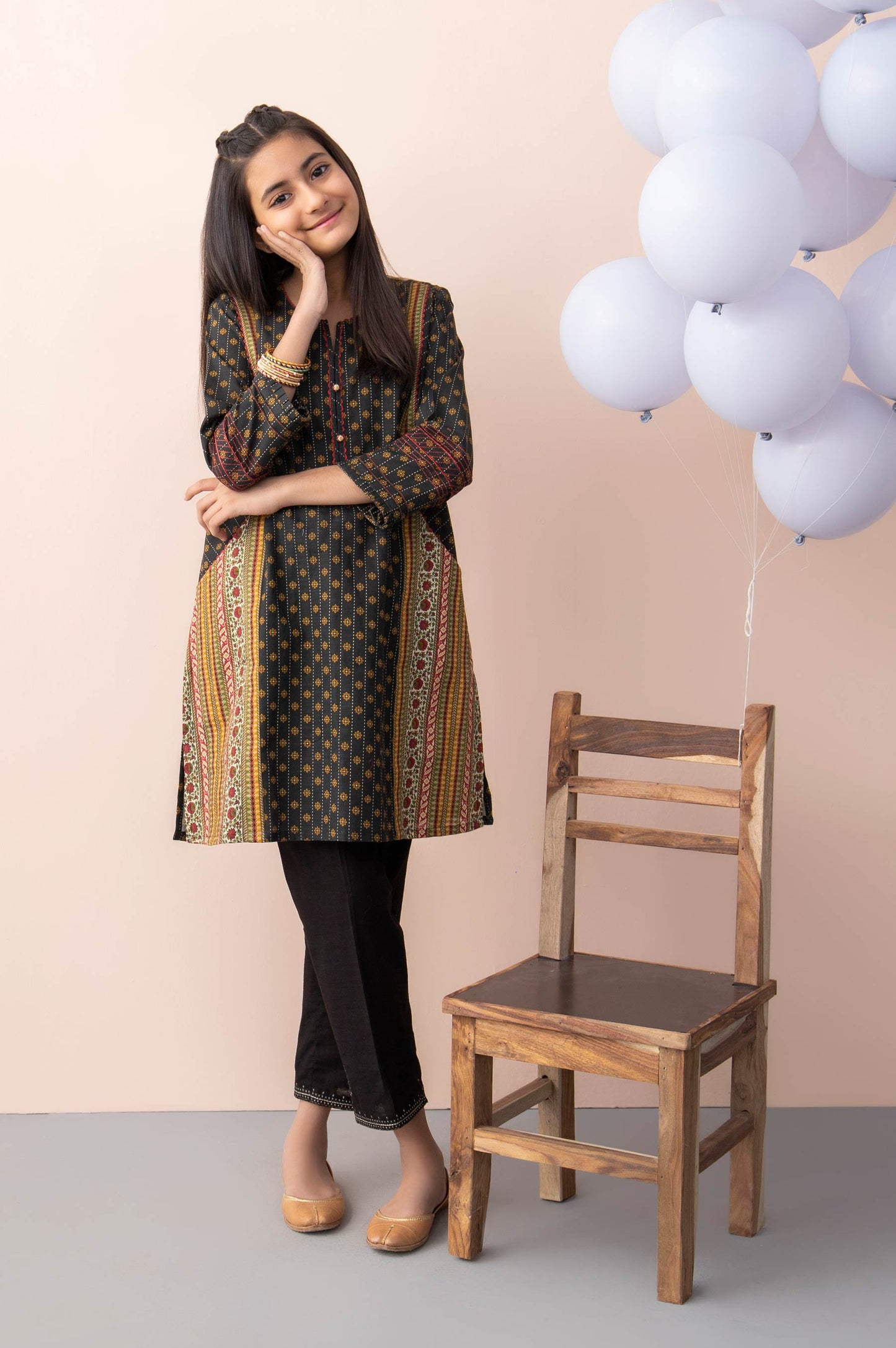 Stitched 1 Piece Printed Khaddar Junior Shirt