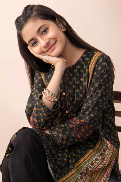 Stitched 1 Piece Printed Khaddar Junior Shirt