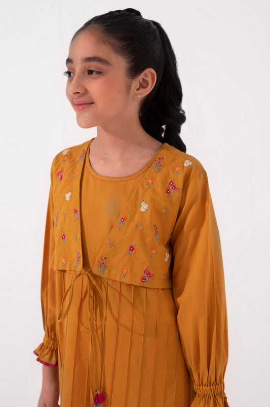 Stitched 1 Piece Embroidered Cambric Shirt