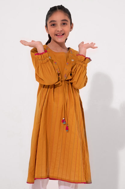 Stitched 1 Piece Embroidered Cambric Shirt