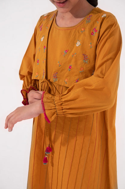 Stitched 1 Piece Embroidered Cambric Shirt