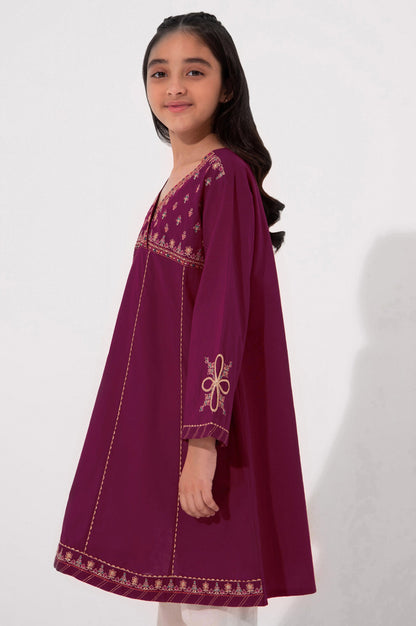 Stitched 1 Piece Embroidered Cambric Shirt