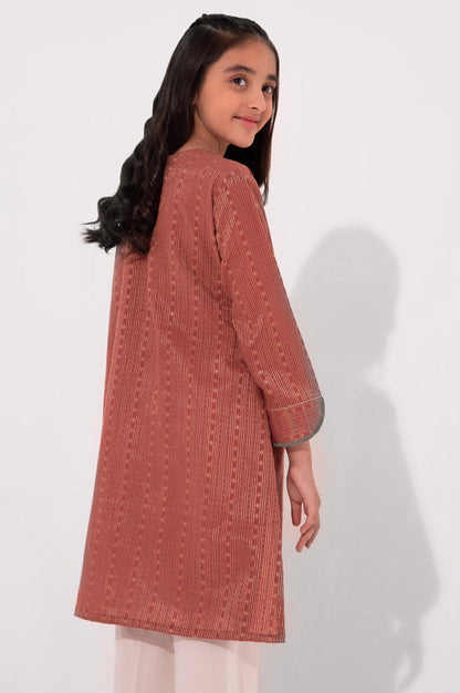 Stitched 1 Piece Embroidered Jacquard Shirt