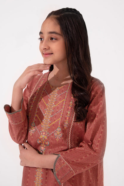 Stitched 1 Piece Embroidered Jacquard Shirt