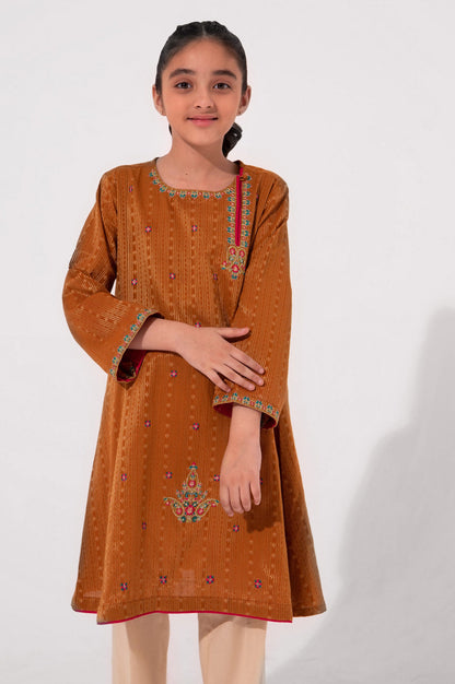 Stitched 1 Piece Embroidered Jacquard Shirt