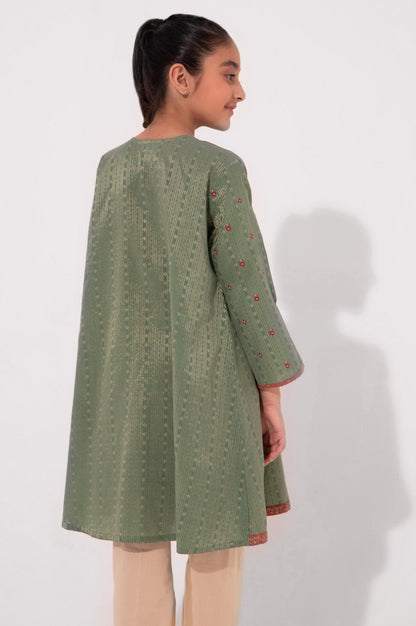 Stitched 1 Piece Embroidered Jacquard Shirt