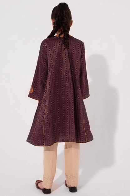 Stitched 1 Piece Embroidered Jacquard Shirt