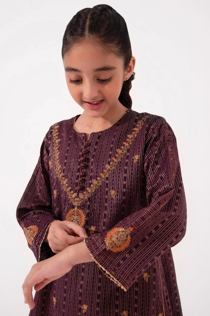 Stitched 1 Piece Embroidered Jacquard Shirt