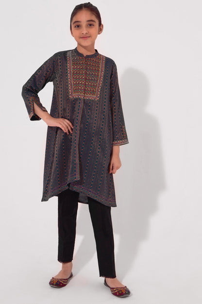 Stitched 1 Piece Embroidered Jacquard Shirt