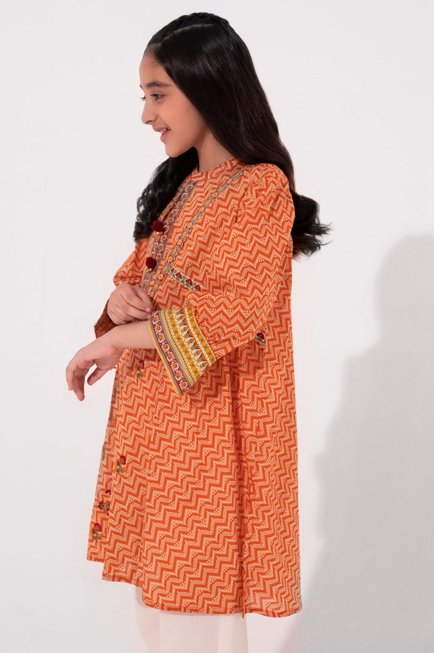 Stitched 1 Piece Embellished Lawn Shirt