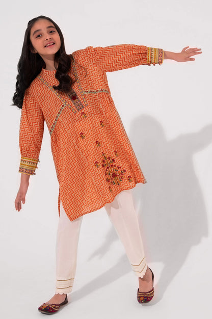 Stitched 1 Piece Embellished Lawn Shirt