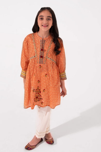 Stitched 1 Piece Embellished Lawn Shirt