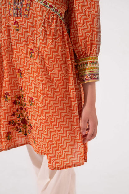 Stitched 1 Piece Embellished Lawn Shirt