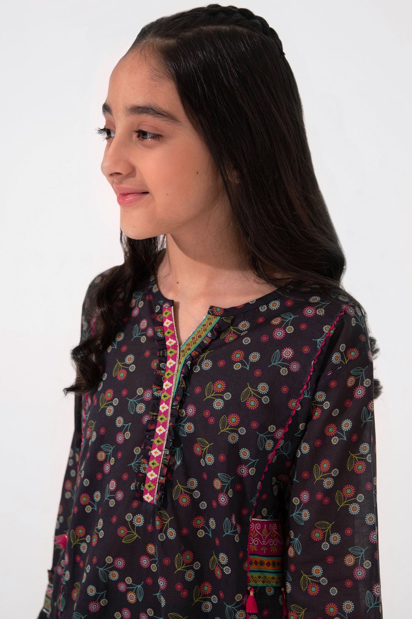 Stitched 1 Piece Embellished Lawn Shirt