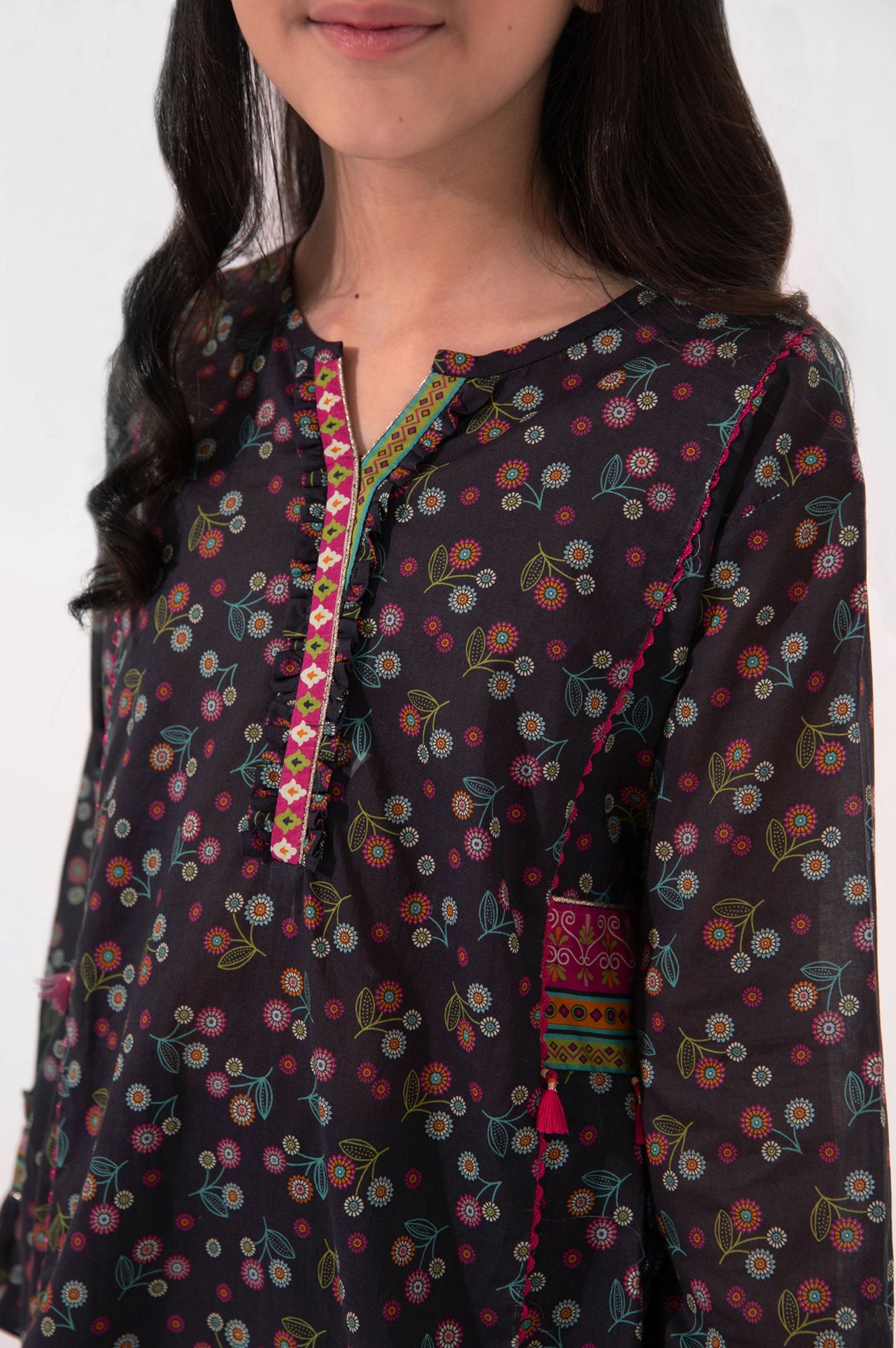 Stitched 1 Piece Embellished Lawn Shirt