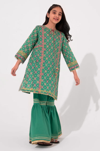 Stitched 1 Piece Printed Embellished Lawn Shirt