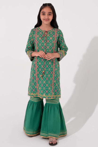 Stitched 1 Piece Printed Embellished Lawn Shirt