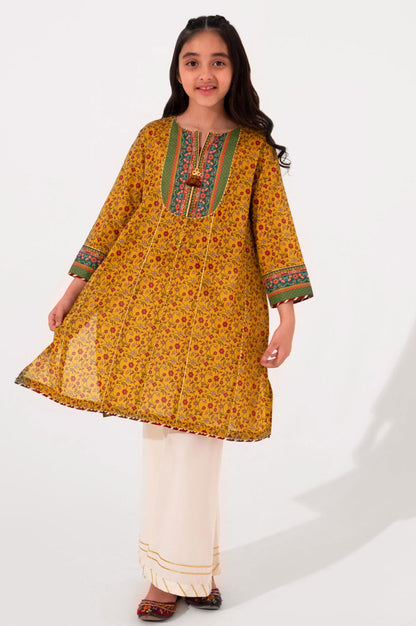 Stitched 1 Piece Printed Embellished Lawn Shirt