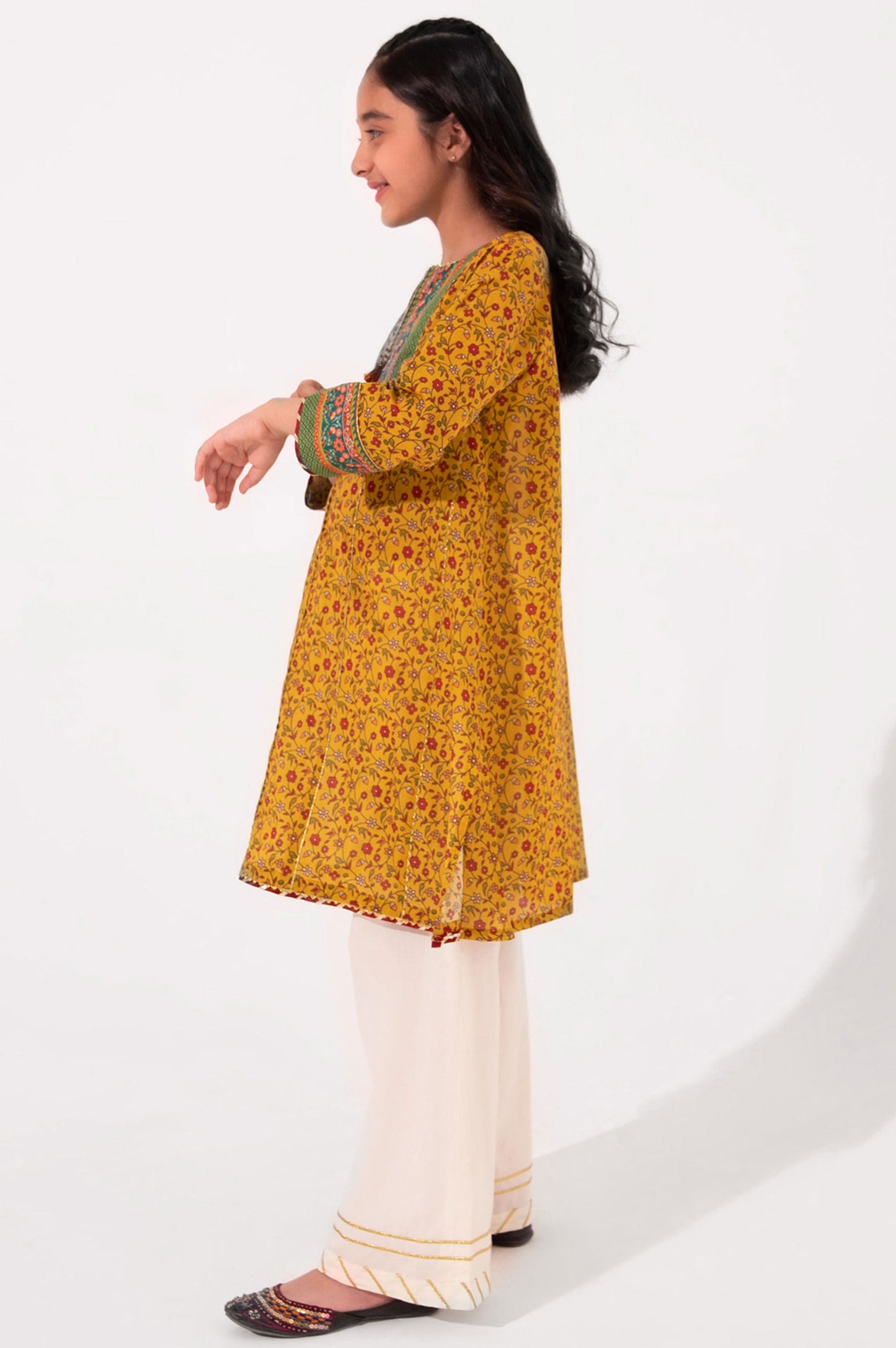 Stitched 1 Piece Printed Embellished Lawn Shirt