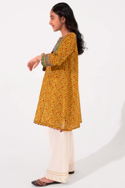 Stitched 1 Piece Printed Embellished Lawn Shirt