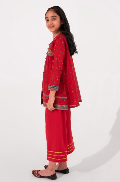 Stitched 1 Piece Printed Embellished Lawn Shirt