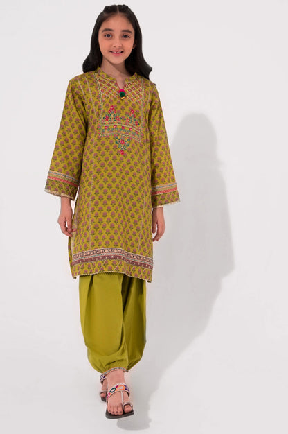 Stitched 1 Piece Printed Embellished Lawn Shirt